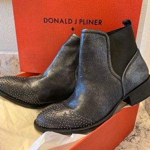 Donald J Pliner Chelsea Boot Studded Union Jack